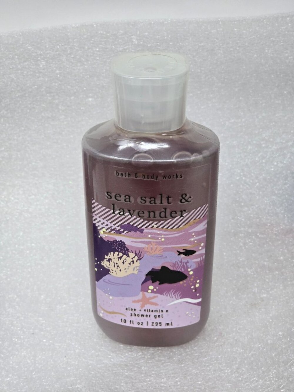 Bath & Body Works Sea Salt & Lavender Shower Gel 10 Fl Oz Aloe Vitamin E